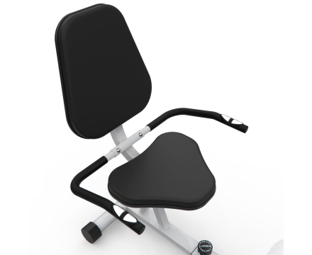 Велотренажер DFC B504RWO магнитный (белый корпус, оранжевая полоса)