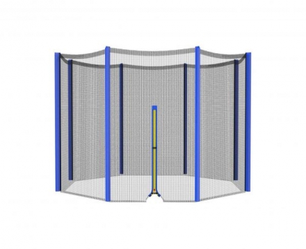 Батут DFC Trampoline Fitness 5ft наружн.сетка, синий (152см)