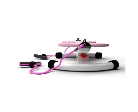 Фитнес платформа DFC &quot;Twister Bow&quot; с эспандерами Розовый