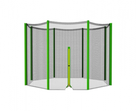 Батут DFC Trampoline Fitness 10ft наружн.сетка, св.зел. (305см)