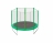 Батут DFC Trampoline Fitness 10ft наружн.сетка, св.зел. (305см)
