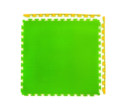 Будо-мат, 100 x 100 см, 20 мм, цвет жёлто-зелёный