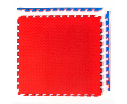 Будо-мат, 100 x 100 см, 20 мм, цвет сине-красный